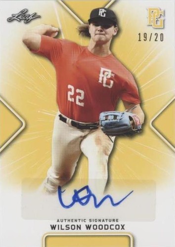 2021 Leaf Perfect Game National Showcase - Wilson Woodcox #BA-WW1