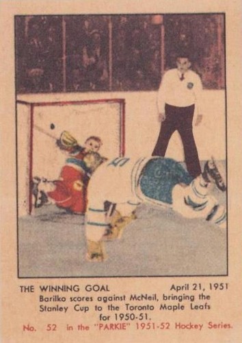 1993-94 Parkhurst - Bill Barilko #PR-35