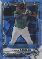 2021 Bowman Chrome Sapphire Edition - Starlin Aguilar #BCP-249