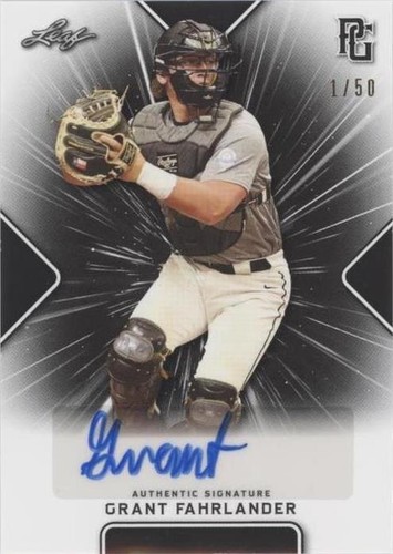 2021 Leaf Perfect Game National Showcase - Grant Fahrlander #BA-GF2