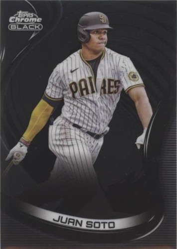 2025 Topps Chrome Black Juan Soto New York Mets Refractor Card 91 