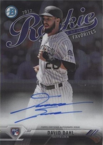 2017 Bowman - David Dahl #ROYF-DD