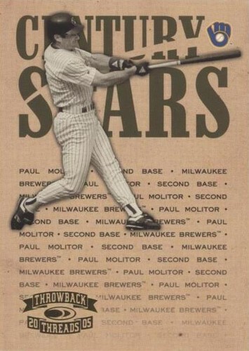 2005 Donruss Throwback Threads - Paul Molitor #CS-4