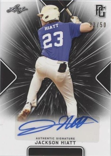 2021 Leaf Perfect Game National Showcase - Jackson Hiatt #BA-JH3