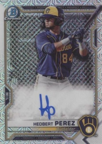 2021 Bowman Chrome - Hedbert Perez #BCMA-HP