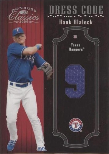 2005 Donruss Classics - Hank Blalock #CD-8