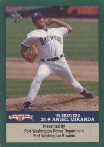 1995 Milwaukee Brewers Police - Angel Miranda #38