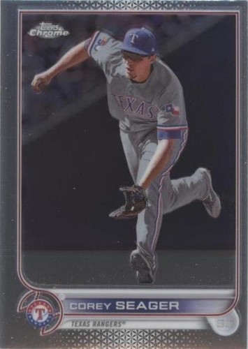 2022 Topps Chrome🔥Corey Seager Purple Yellow Sonic Pulse