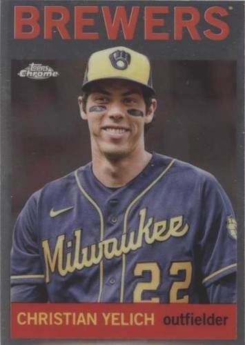 2023 Topps Chrome Lids Mitchell & Ness - Christian Yelich #64-6