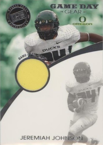 2009 Press Pass Signature Edition Jeremiah Johnson #GDG-JJ