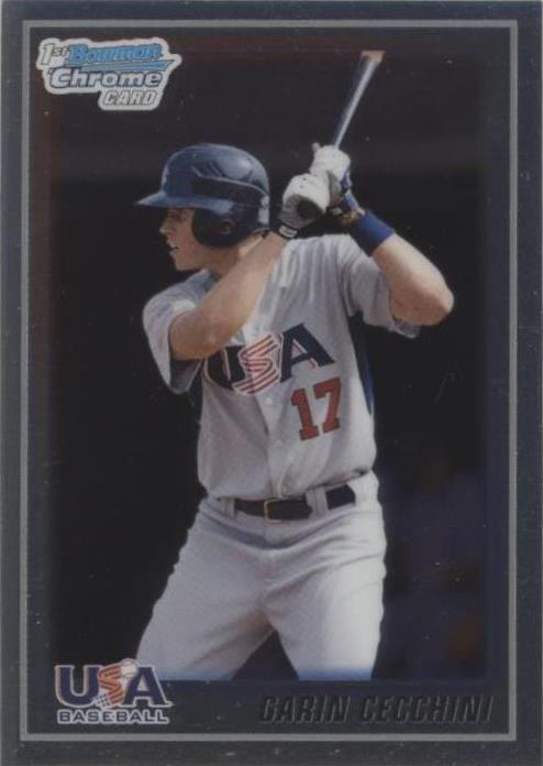 2010 Bowman Chrome - Garin Cecchini #USA18-BC3