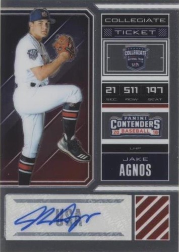 2018 Panini Elite Extra Edition - Jake Agnos #USA-JA