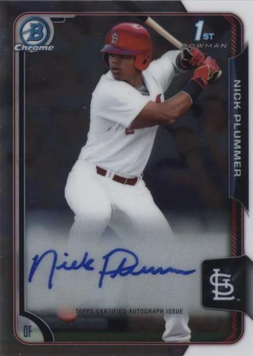 2015 Bowman Draft - Nick Plummer #BCA-NP