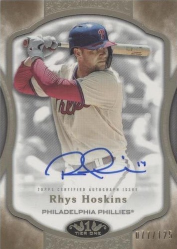 2020 Topps Tier One - Rhys Hoskins #T1A-RHO