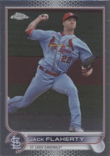 Jack Flaherty - 2022 Topps Chrome Sonic Black & White RayWave #195