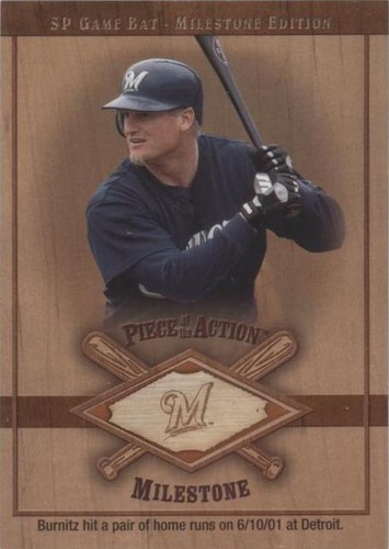 2001 SP Game Bat Edition Milestone - Jeromy Burnitz #M-JBU