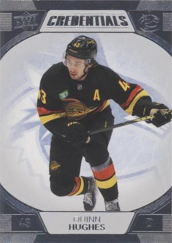 2022-23 Upper Deck Credentials - Quinn Hughes #85