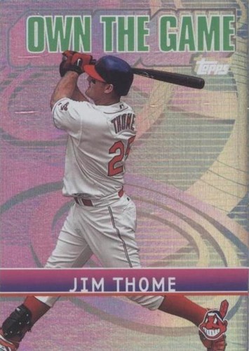メジャーリーガー Jim Thome バット付きカード Jim Thome MLB Memorabilia, Jim Thome Collectibles, Verified