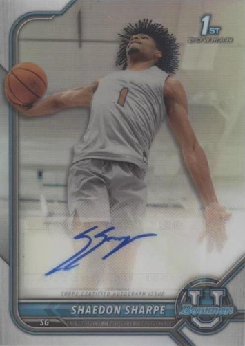 2021-22 Bowman University - Shaedon Sharpe #BCPA-SS