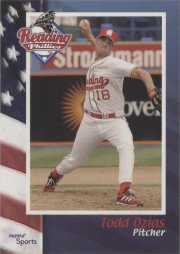 2002 MultiAd Sports Reading Phillies - Todd Ozias #16