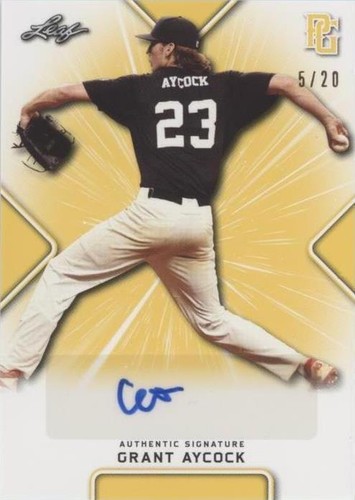 2021 Leaf Perfect Game National Showcase - Grant Aycock #BA-GA1