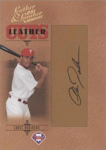 2005 Donruss Leather & Lumber - Chris Roberson #LC-155