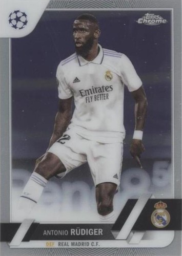 2022-23 Topps Chrome UEFA Club Competitions Antonio Rudiger #58