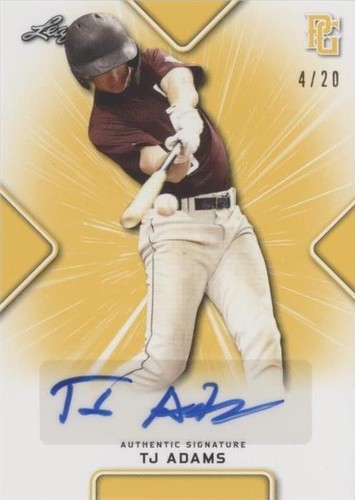 2021 Leaf Perfect Game National Showcase - Tj Adams #BA-TJA