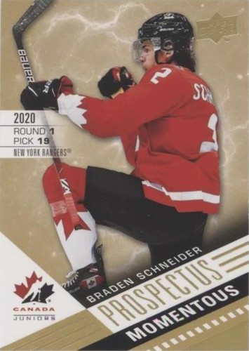 2021 Upper Deck Team Canada Juniors - Braden Schneider #PM-6