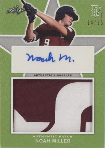 2020 Leaf Perfect Game National Showcase - Noah Miller #PA-NM1