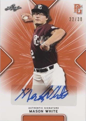 2021 Leaf Perfect Game National Showcase - Mason White #BA-MW2