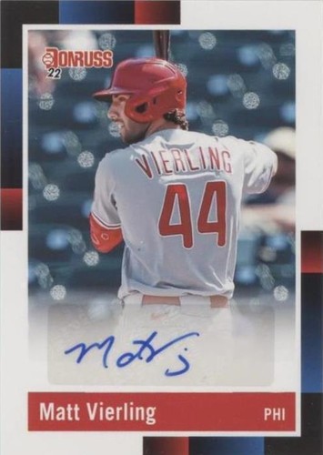 2022 Panini Donruss - Matt Vierling #R88S-MV