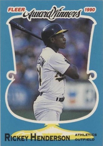 1990 Fleer Award Winners - Rickey Henderson #18
