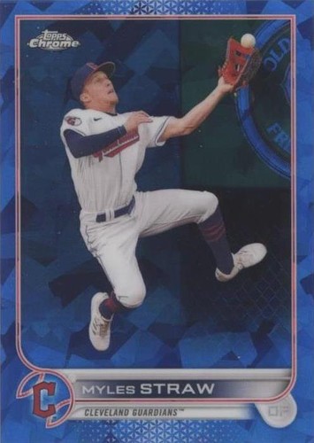 2022 Topps Chrome Sapphire Edition - Myles Straw #654