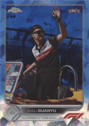 2022 Topps Chrome Sapphire Edition Formula 1 - Zhou Guanyu #66
