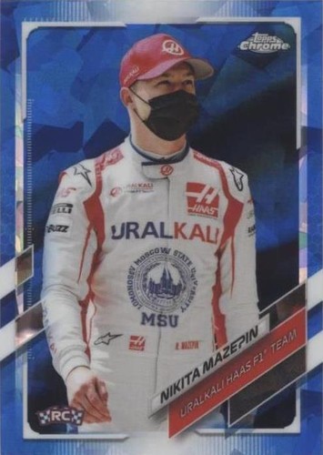 2021 Topps Chrome Sapphire Edition Formula 1 - Nikita Mazepin #57