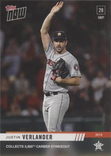 2019 Topps Now - Justin Verlander #914