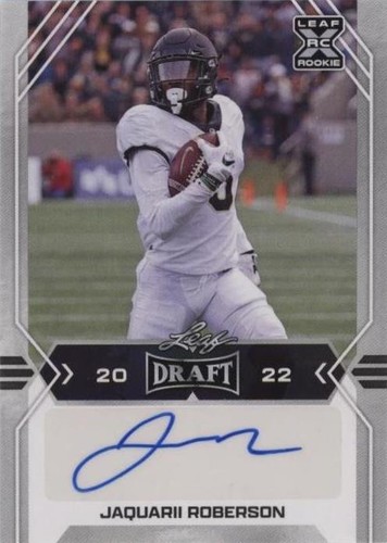 2022 Leaf Draft Jaquarii Roberson #BA-JR1