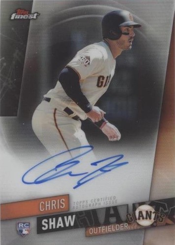 2019 Topps Finest - Chris Shaw #FA-CS