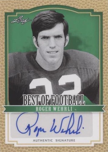 2012 Leaf Best of Football Roger Wehrli #BA-RW2