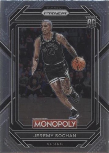 2022-23 Panini Monopoly Prizm #80 Jeremy Sochan San Antonio