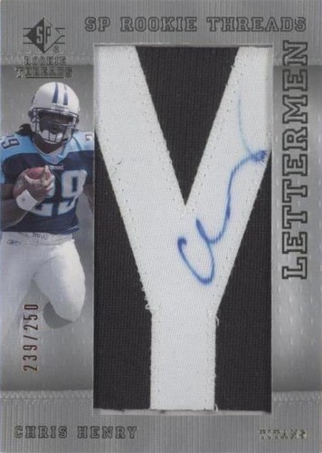 2007 SP Rookie Threads Chris Henry #126
