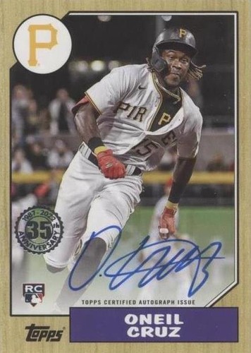 ONEIL CRUZ TOPPS 直筆サインカード Goldin
