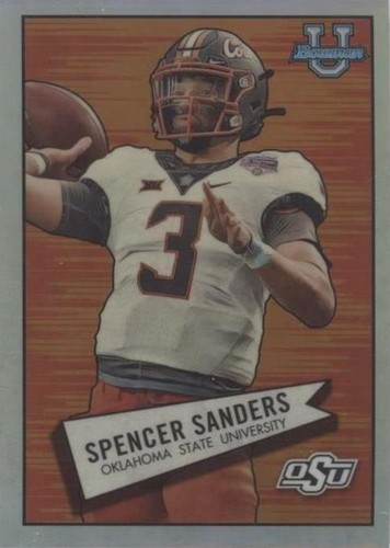 2022 Bowman University Chrome Spencer Sanders #52BF-15