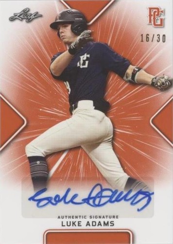 2021 Leaf Perfect Game National Showcase - Luke Adams #BA-LA1