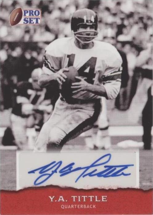 2022 Leaf Pro Set Sports Y.A. Tittle #PSA-YAT