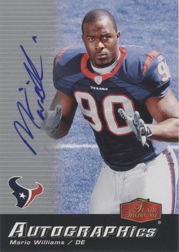 2006 Flair Showcase Mario Williams #AU-MW