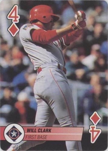 1995 Bicycle Baseball Aces Playing Cards - Will Clark #4D