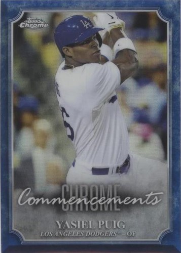 2015 Topps Chrome - Yasiel Puig #COM-19