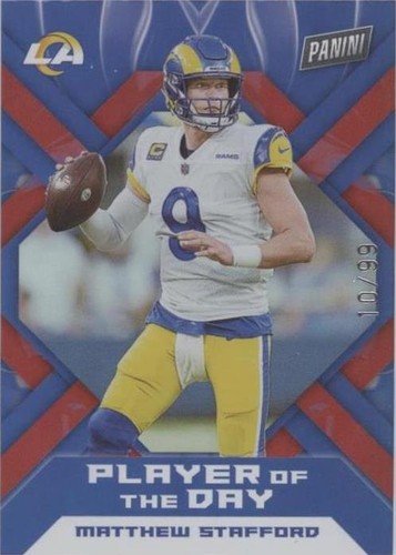 2022 Panini Player of the Day Matthew Stafford #11